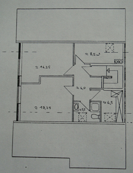 Grundriss der Wohnung 3